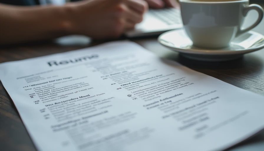 Close-up of a printed resume draft on a desk, illustrating the challenge of turning vague job history into concrete evidence.