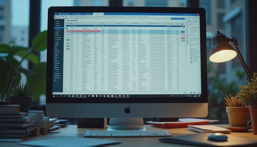 Close-up of a messy desk with a complex spreadsheet and open Slack windows, illustrating the burden of Friday reporting.